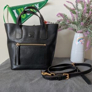 Dooney And Bourke Black Florentine Brinley Satchel